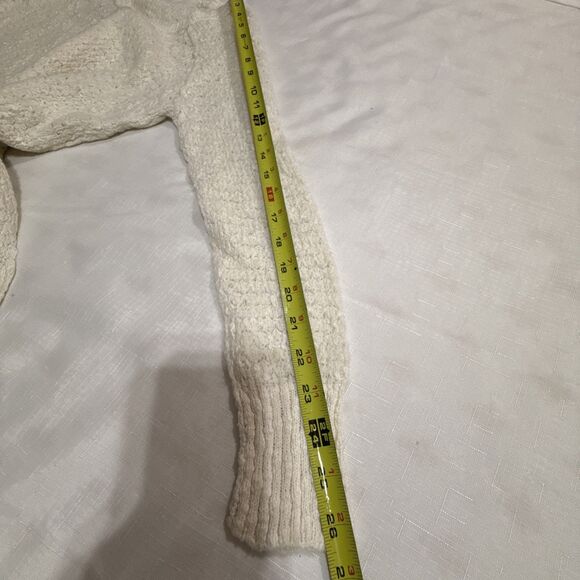 (R1) FREE PEOPLE BOAT NECK KNIT SWEATER, BOHEMIAN STYLE, Sz S - Picture 5 of 10